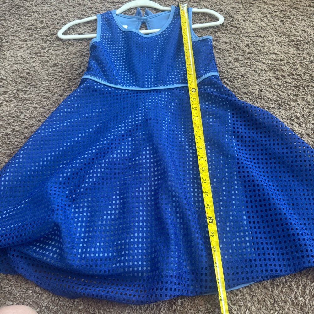 Bonnie Jean Girls Royal Blue Dress Fit Flare Sleeveless Tie Back Spring 12 - Picture 5 of 9